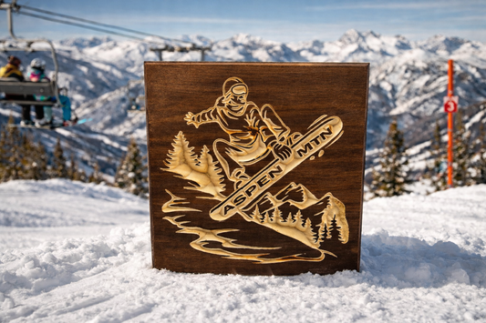 Aspen Mountain Snow boarder