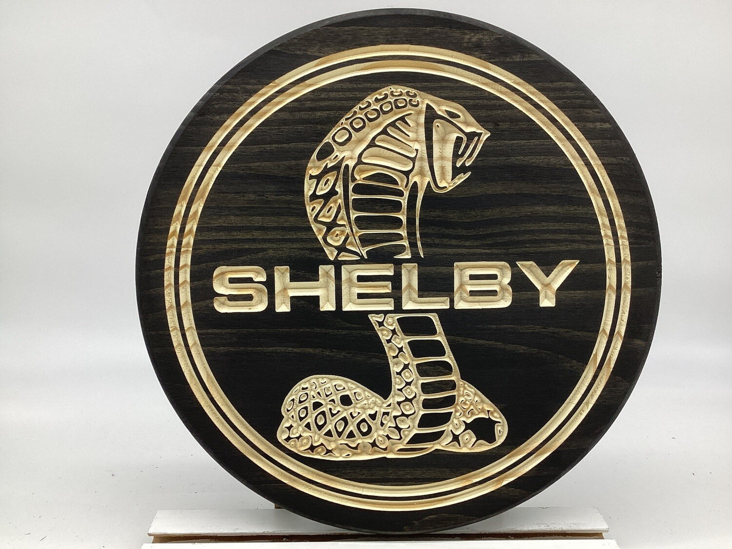 Shelby Cobra Wooden Sign | Classic Muscle Car Wall Décor for Collectors