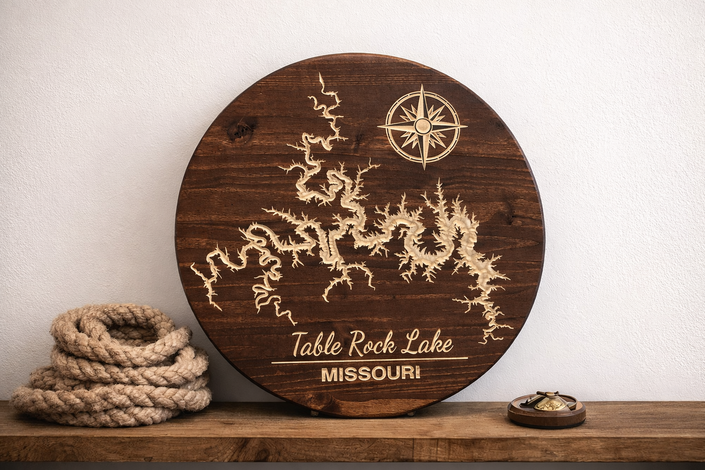 Table Rock Lake Sign | Missouri Lake Map Wood Wall Art