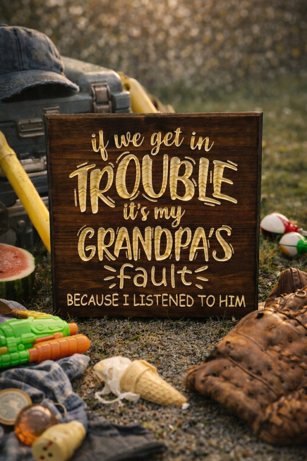 Grandpa Trouble 12x12