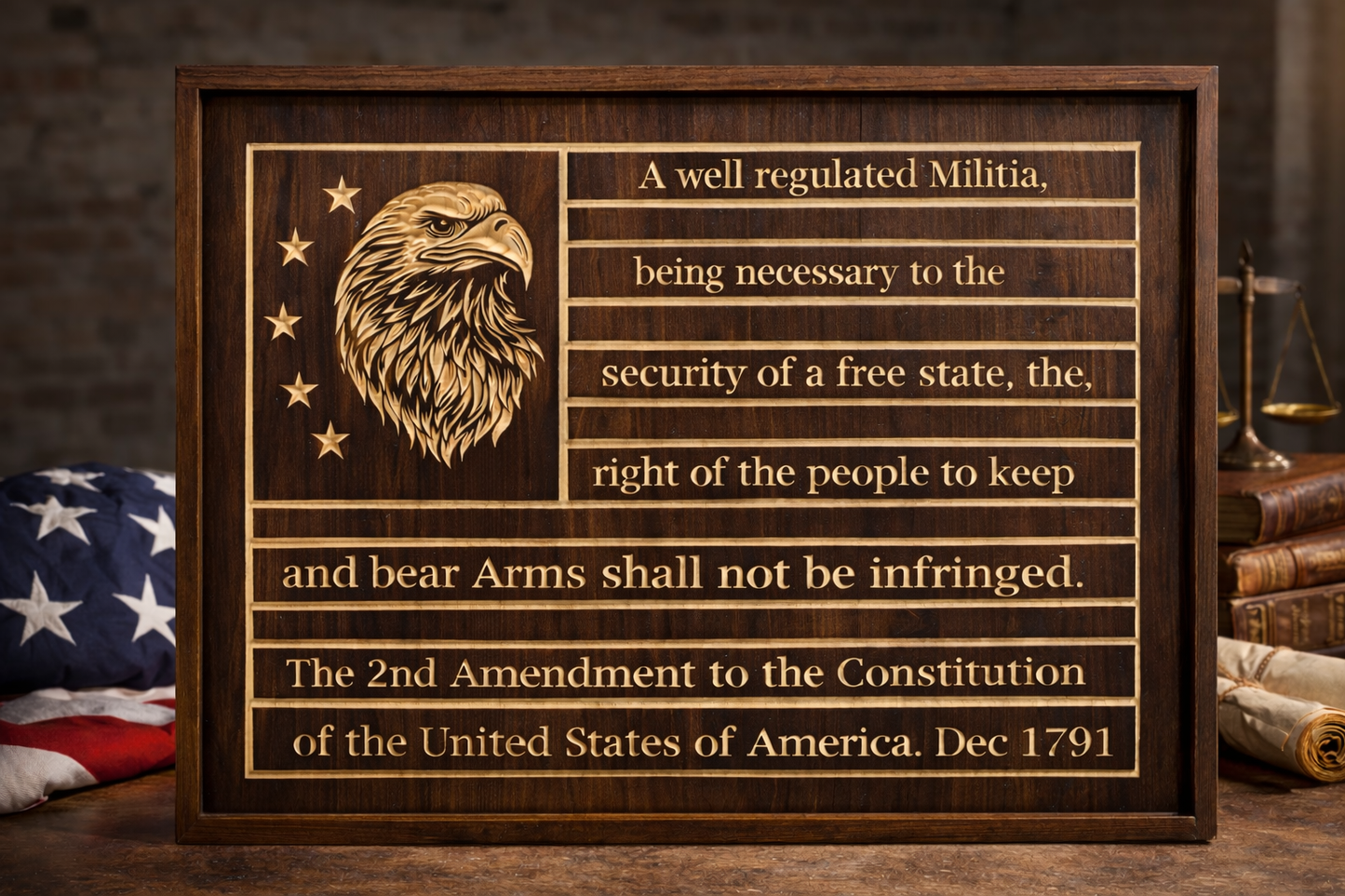 2nd Amend Flag 18x24
