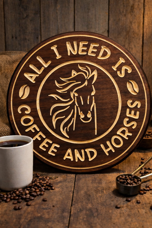Coffee and Horses 18"