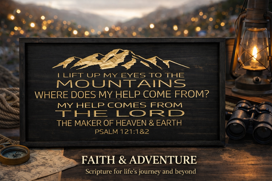 “I Lift Up My Eyes to the Mountains” – Psalm 121:1-2 12x24