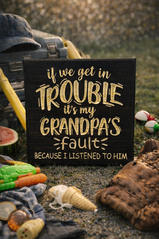Grandpa Trouble 12x12