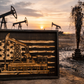 Oil Field American Flag Wood Sign – Pumpjack Wall Art – Rustic Oil Rig Decor – Petroleum Industry Gift – CNC Carved Wood Sign