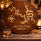 Lake of the Ozarks Wooden Sign – Missouri Lake Map Wall Art, Custom CNC Carved Rustic Lake House Decor