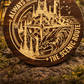 “Always Take the Scenic Route” Wooden Compass Sign