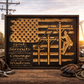 Lineman Serenity Prayer Wooden Sign – Patriotic Power Line Worker Wall Art (18"x24")
