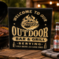 Outdoor Bar & Grill Wooden Sign