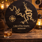 Lake of the Ozarks, Missouri – Handcrafted Wooden Lake Map Sign 18"