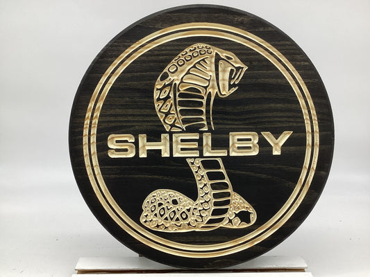 Shelby Cobra Wooden Sign | Classic Muscle Car Wall Décor for Collectors