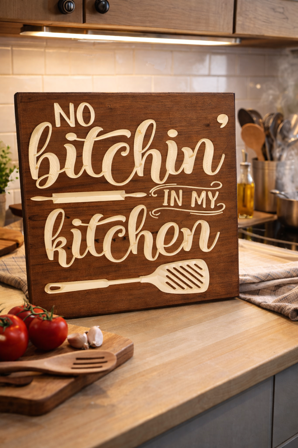 No Bitchin In My Kitchen 12x12
