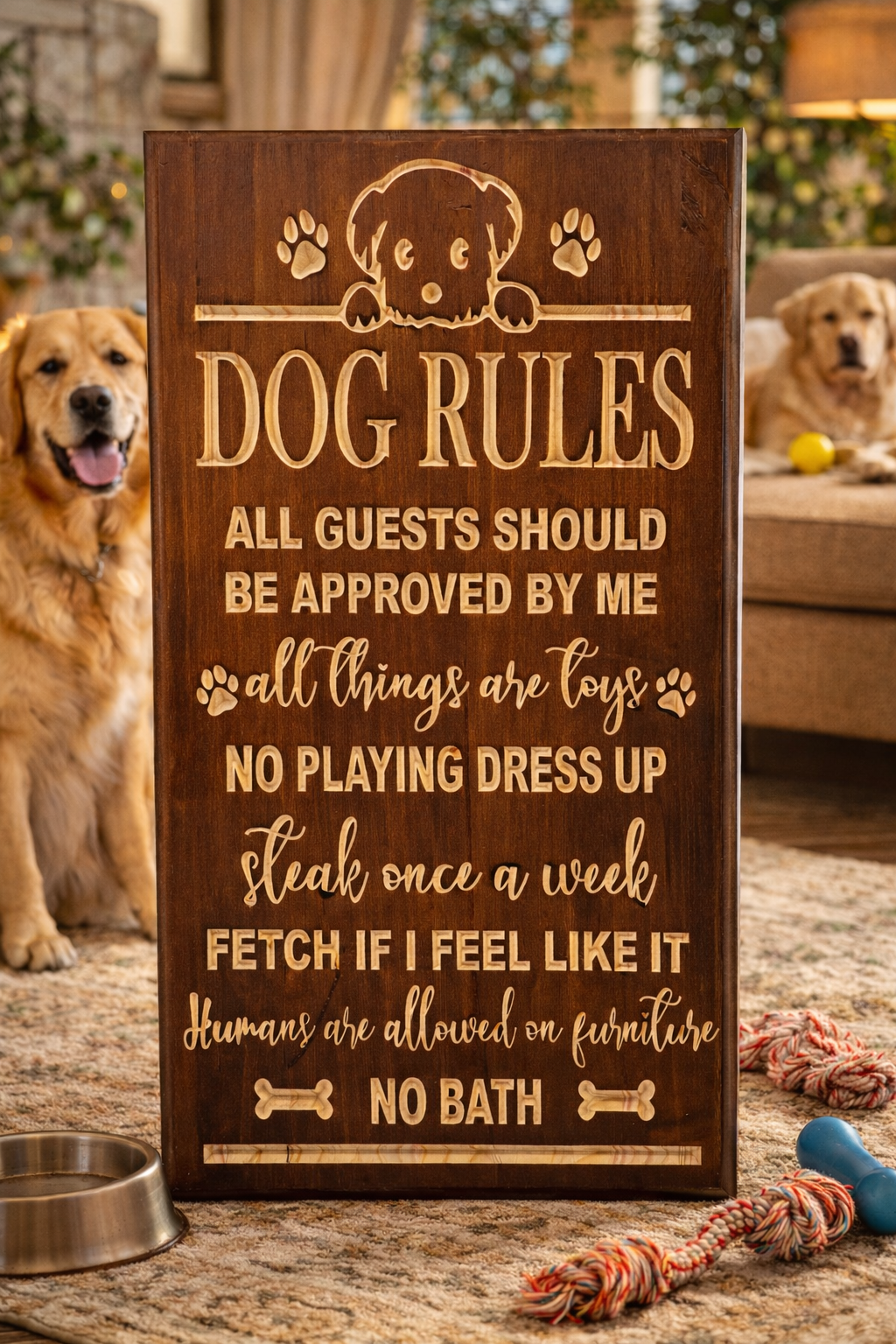 Dog Rules 12x24