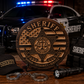 18" Sheriff Wooden Wall Sign | Handcrafted Sheriff Badge | Law Enforcement Decor | Deputy Sheriff Gift | Rustic American Flag Sign
