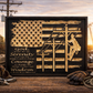 Lineman Serenity Prayer Wooden Sign – Patriotic Power Line Worker Wall Art (18"x24")