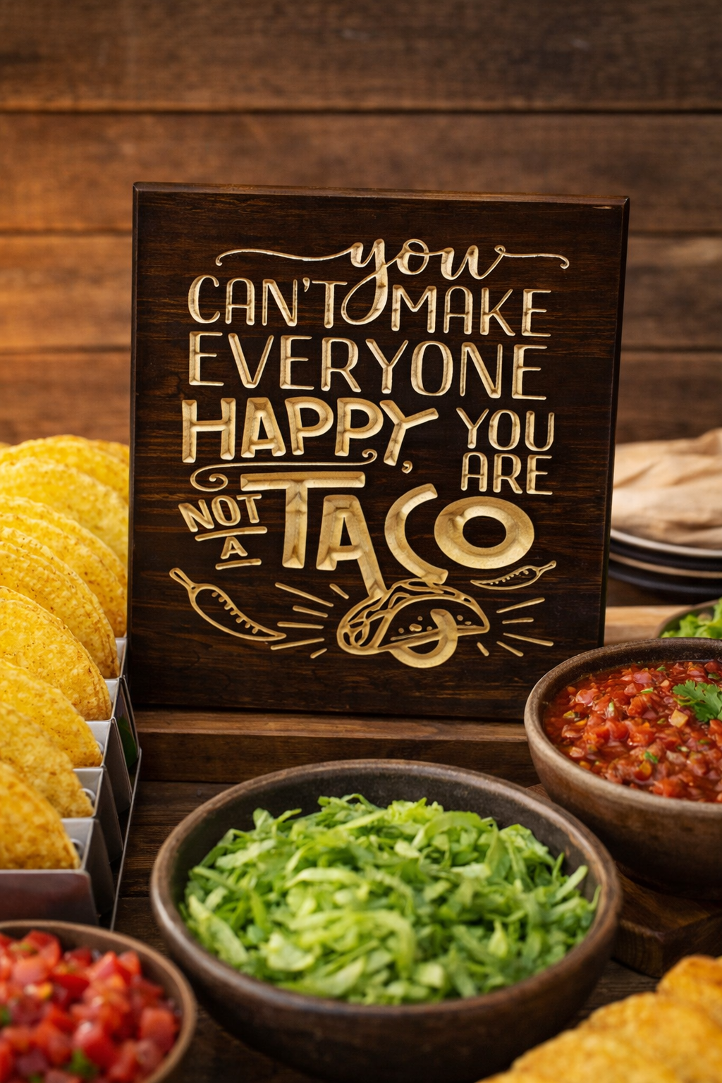 Rustic Taco Sign Not a Taco Sign in Missouri | Rustic Signs By Design