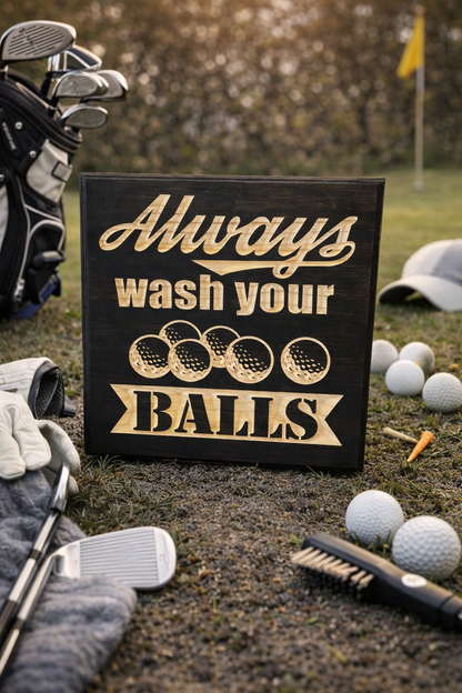 Always Wash your Balls 12x12