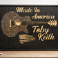 Made In America – Toby Keith Guitar Sign