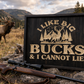 Big Bucks Wood Sign –18x24 Hunting Wall Decor – Rustic Deer & Elk Sign – Man Cave Hunting Decor – Cabin Wall Art – Hunter Gift