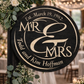 Personalized Mr & Mrs Wedding Sign – Custom Last Name Established Date Sign