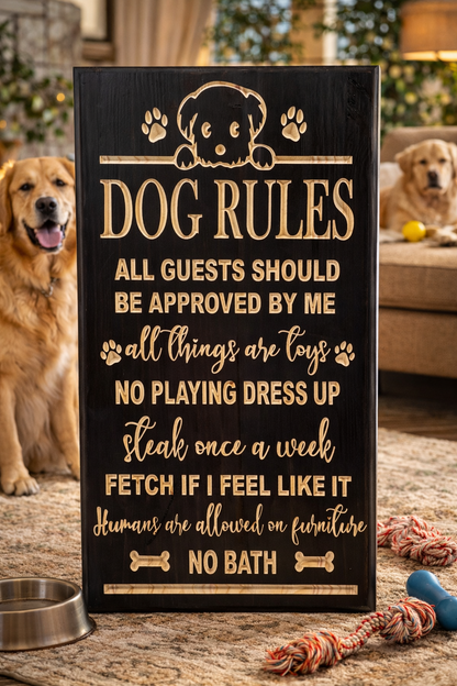 Dog Rules 12x24