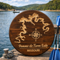 Pomme de Terre Lake Missouri Wooden Wall Sign 24" – CNC Carved Lake Map