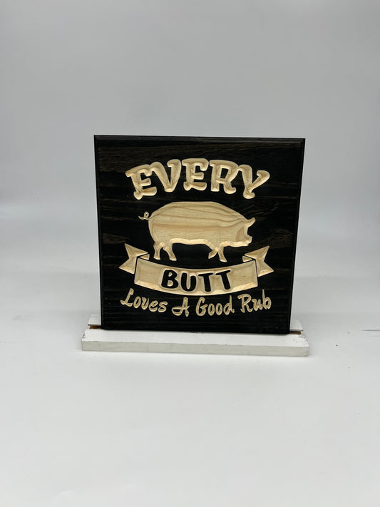 Butt Rubbed 12x12