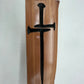 Rustic Cedar Nail Cross Wall Art – Handcrafted Christian Wood Cross – Religious Wall Decor – Faith Gift – Wooden Cross Sign