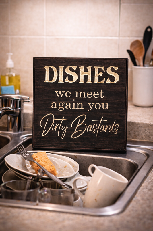 Dishes we meet again you dirty bastards 12x12