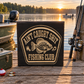 Ain’t Caught Shit Fishing Club Sign – Funny Carved Wooden Fishing & Lake House Décor