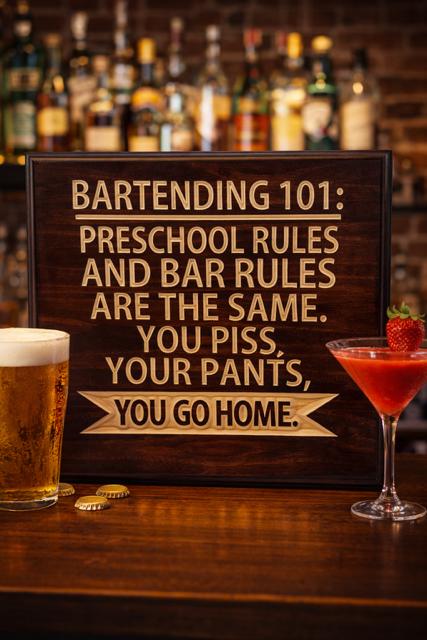 Bartending 101 12x12