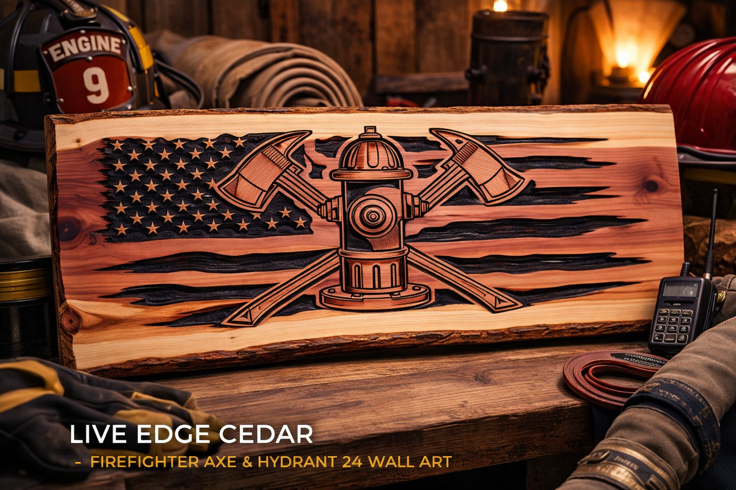 Fire Hydrant and Exe Live Edge 24"