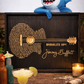 Jimmy Buffett “Bubbles Up!” Guitar Lyrics Wooden Sign – Tropical Country Music Wall Art