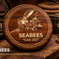 Seabees “Can Do!” Wooden Sign – Handcrafted Military Wall Decor