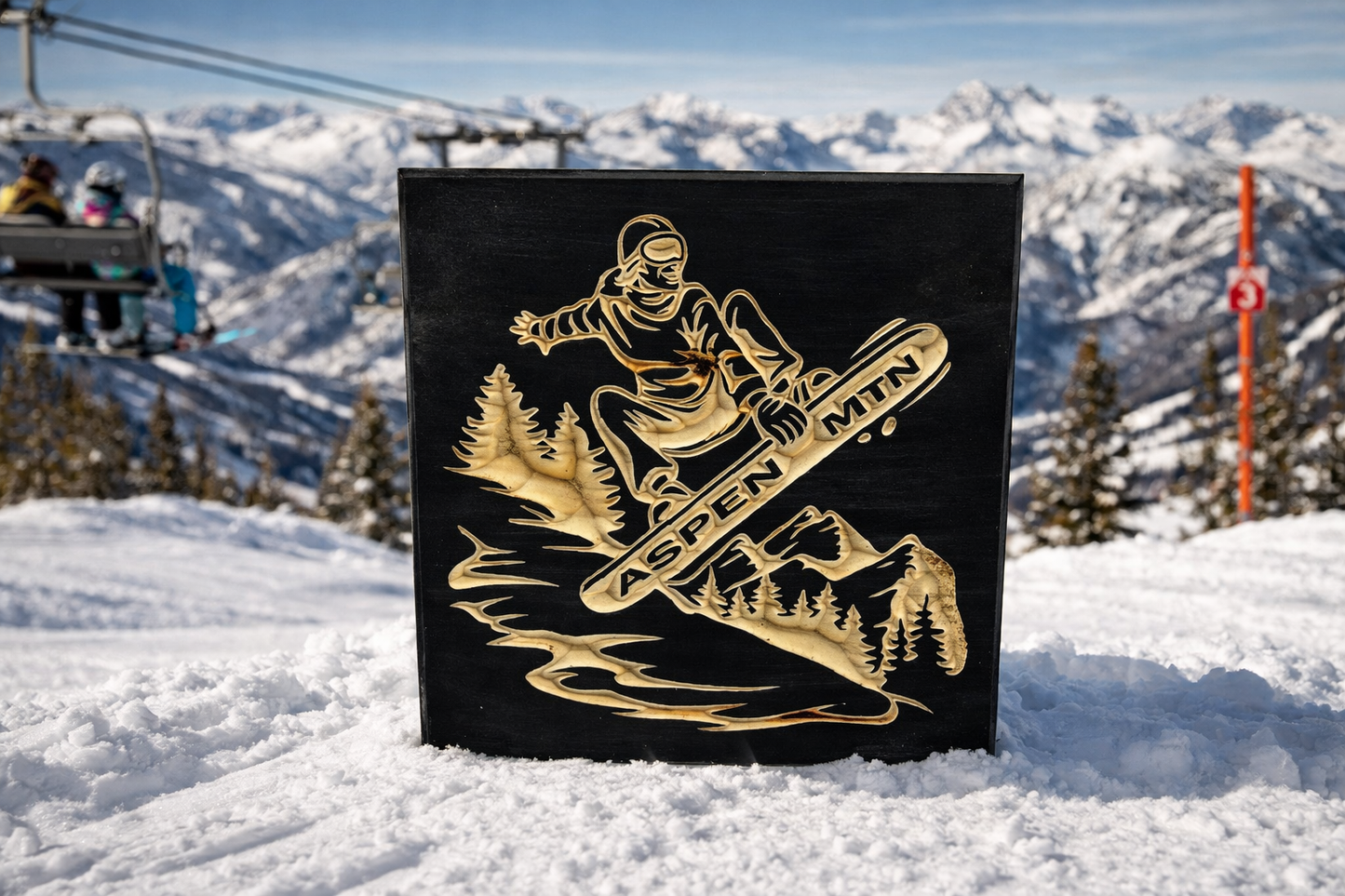 Aspen Mountain Snow boarder