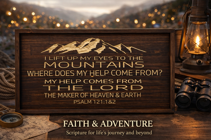 “I Lift Up My Eyes to the Mountains” – Psalm 121:1-2 12x24