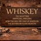 Whiskey Wooden Sign – Funny Bar & Man Cave Wall Decor 12x24